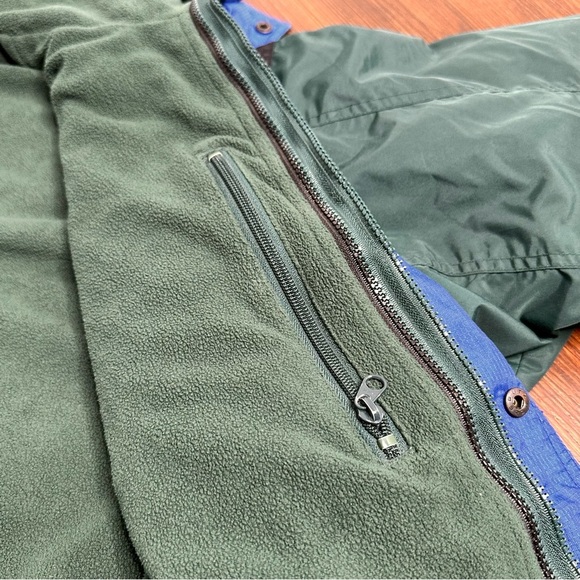 Vintage Columbia Powder Keg Ski Jacket Blue Green Mens Large w/ Coat Insert Warm - Picture 13 of 16